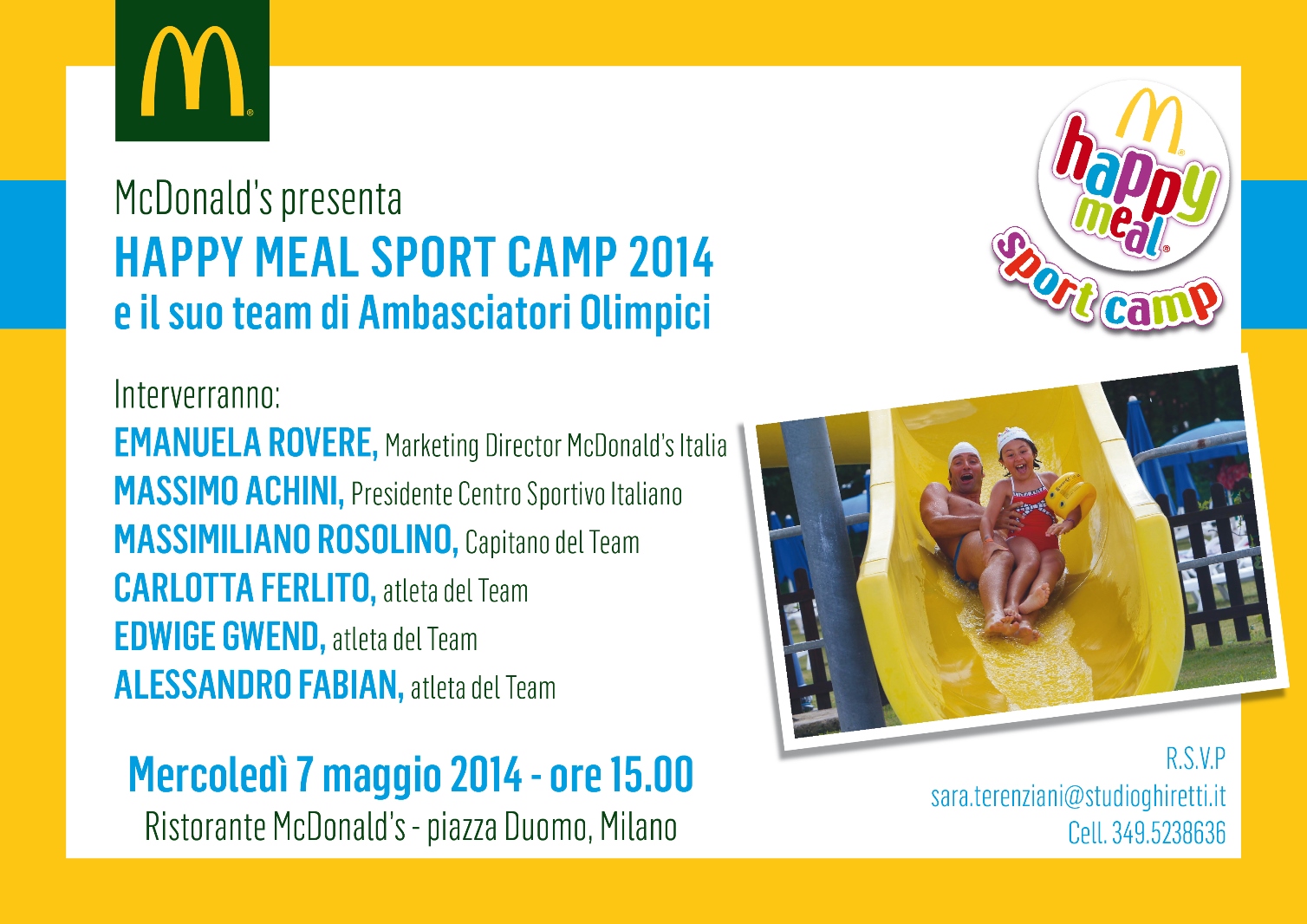 Team Olimpico McDonald’s con Edwige Gwend